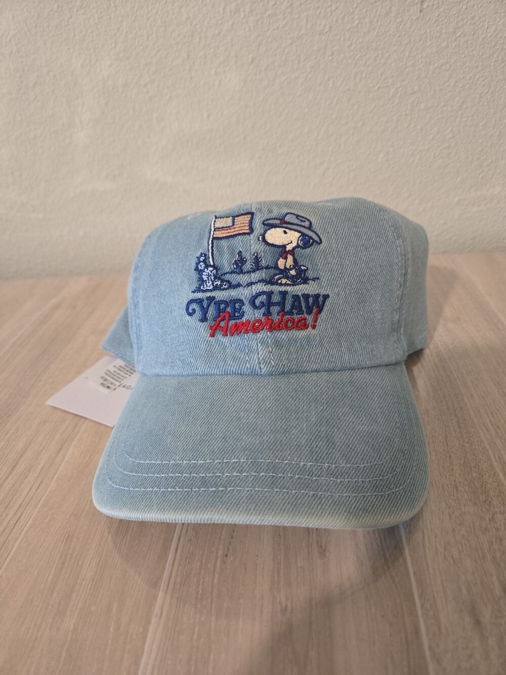 AE Snoopy Baseball Hat Cap Yee Haw America! American Eagle